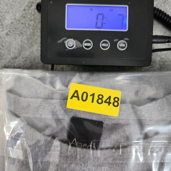 Aaeda Sweater Womens L Gray Blue Dragonfly Cap Sleeve Pullover Casual Whimsy - Picture 8 of 8